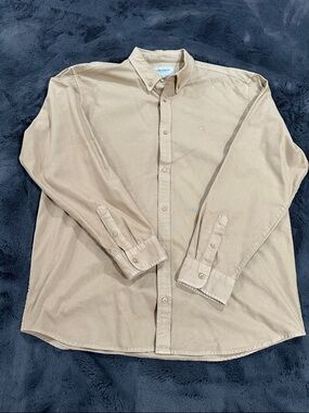 Carhartt WIP Work In Progress Men's Casual Button-Down Oxford in Khaki Tan XXL